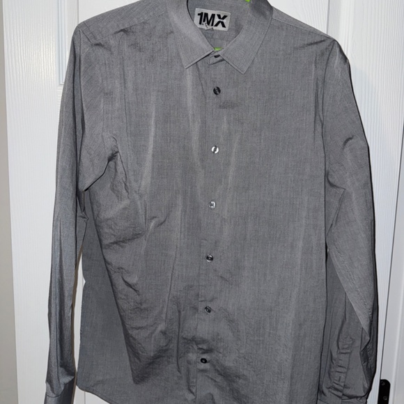 MENS EXPRESS 1MX FITTED DRESS SHIRT - Picture 2 of 3